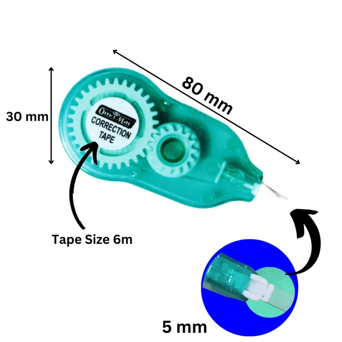 Correction Tape in Pouch in Pack of 10 pcs