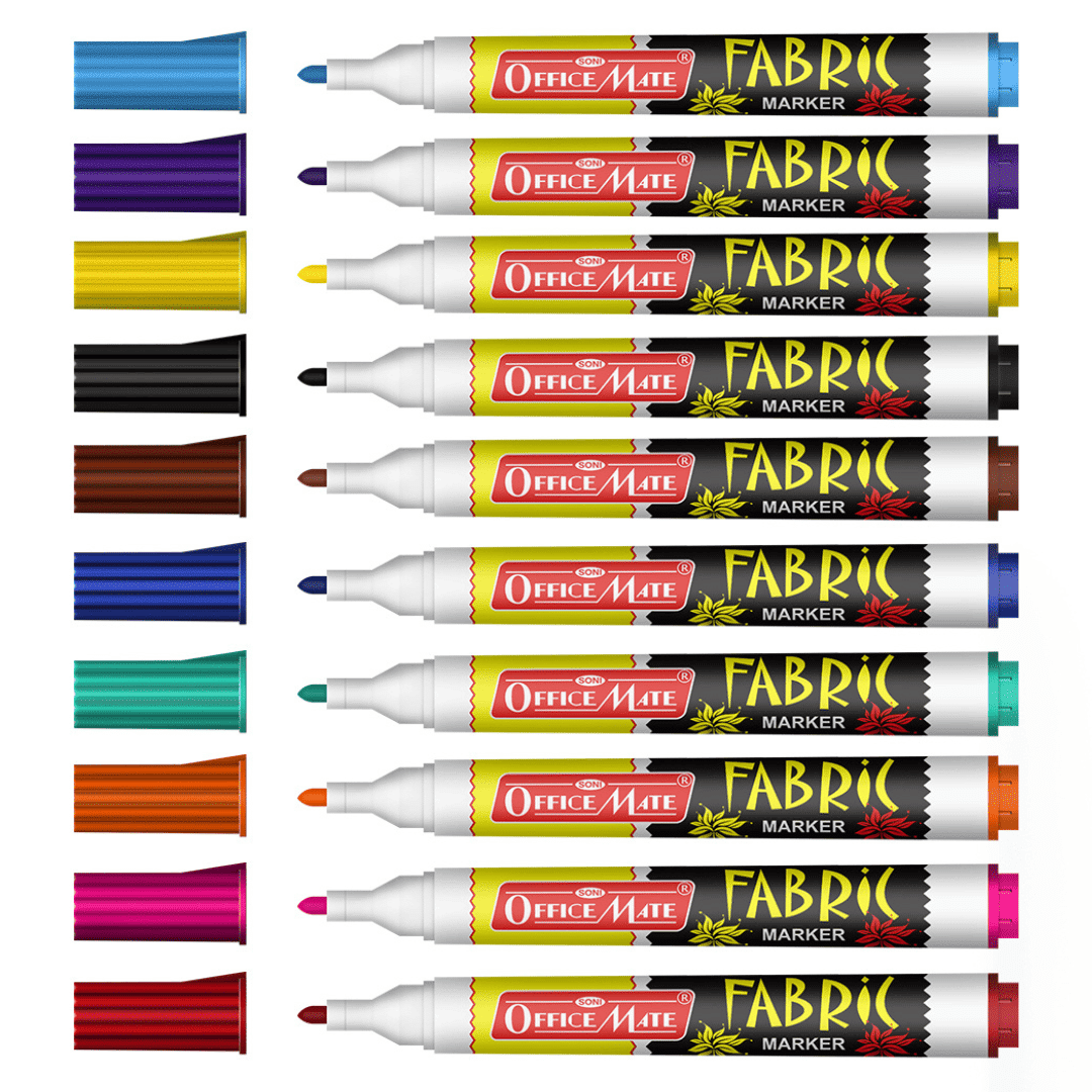 Moduylss Acrylic Paint Marker Pens Painting Glass Wood Fabric Canvas  Mugs  Set of 12 Colours
