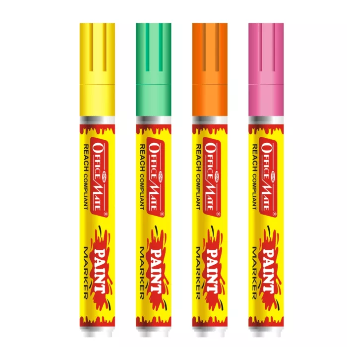 Paint Marker Fluorescent Colors – Pack of 4