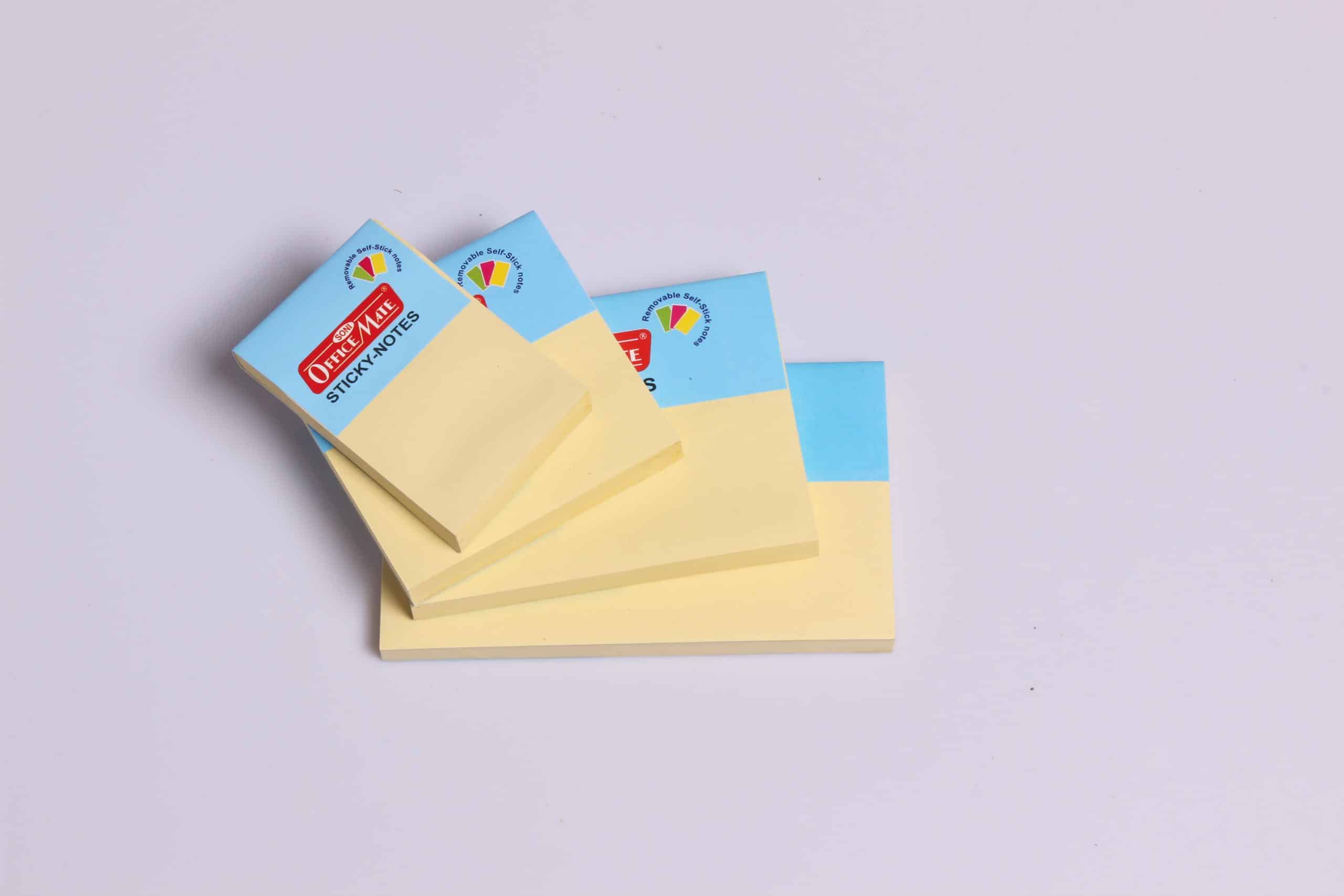 Lined Sticky Note Pads Neon Jotter Remove It Post Notes Pads 76mm x 76mm  3x3