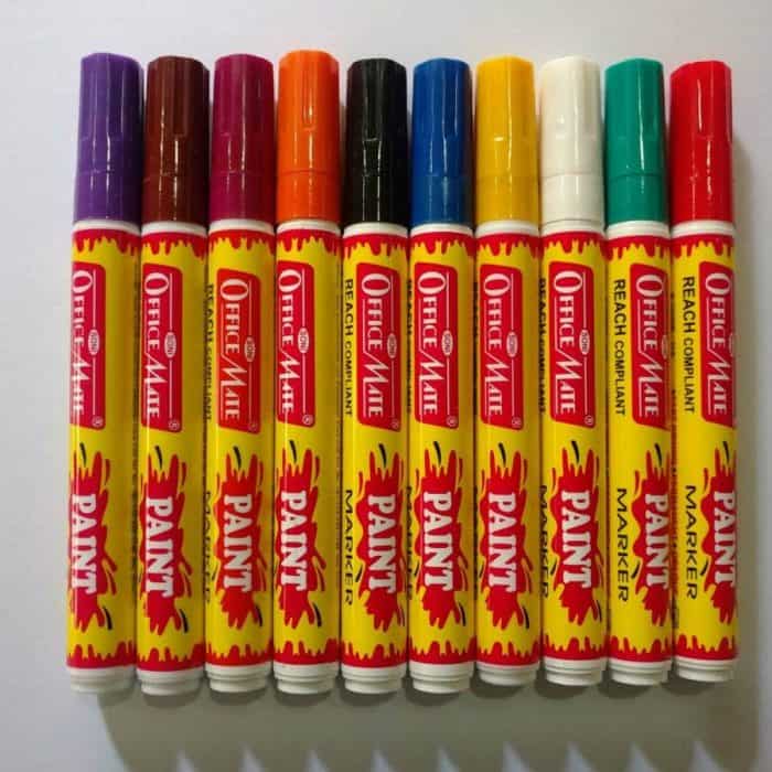 Soni Office Mate - Paint Marker Regular Colors, Pack of 10pcs