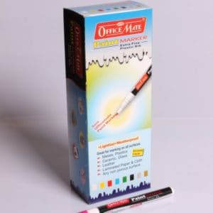 Soni Office Mate - Slim Paint Marker with Plastic Nib in Pack of 10 pcs 2