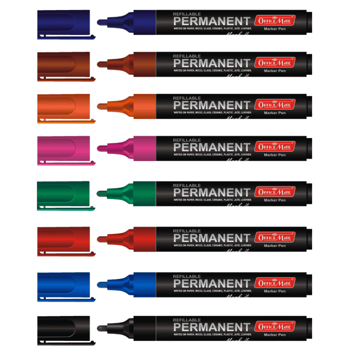 Permanent Marker Pen 8 pcs PP Box - Soni Office Mate