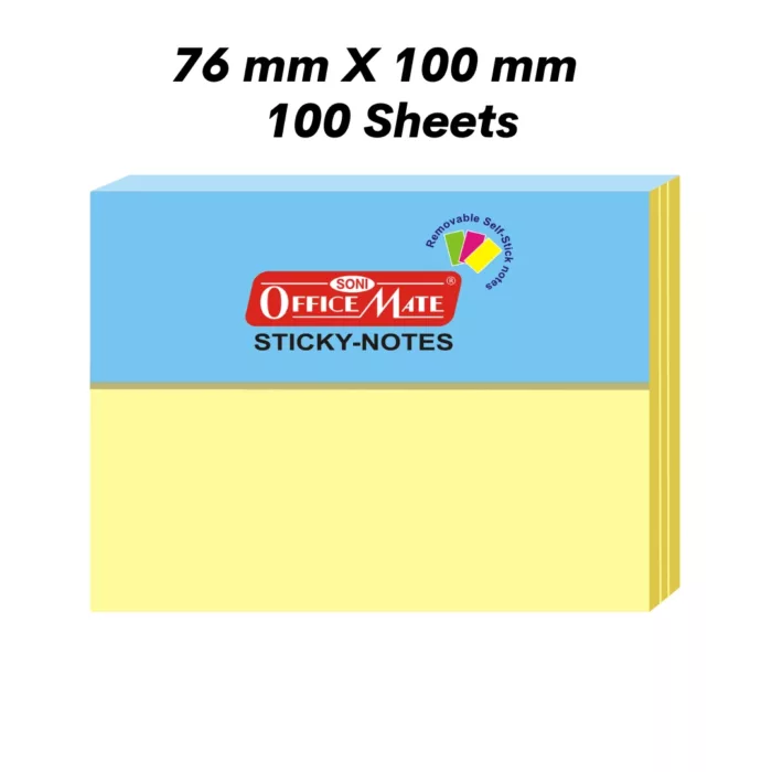 STICKY NOTE PADS PASTEL (76 X 100) - PACK OF 1