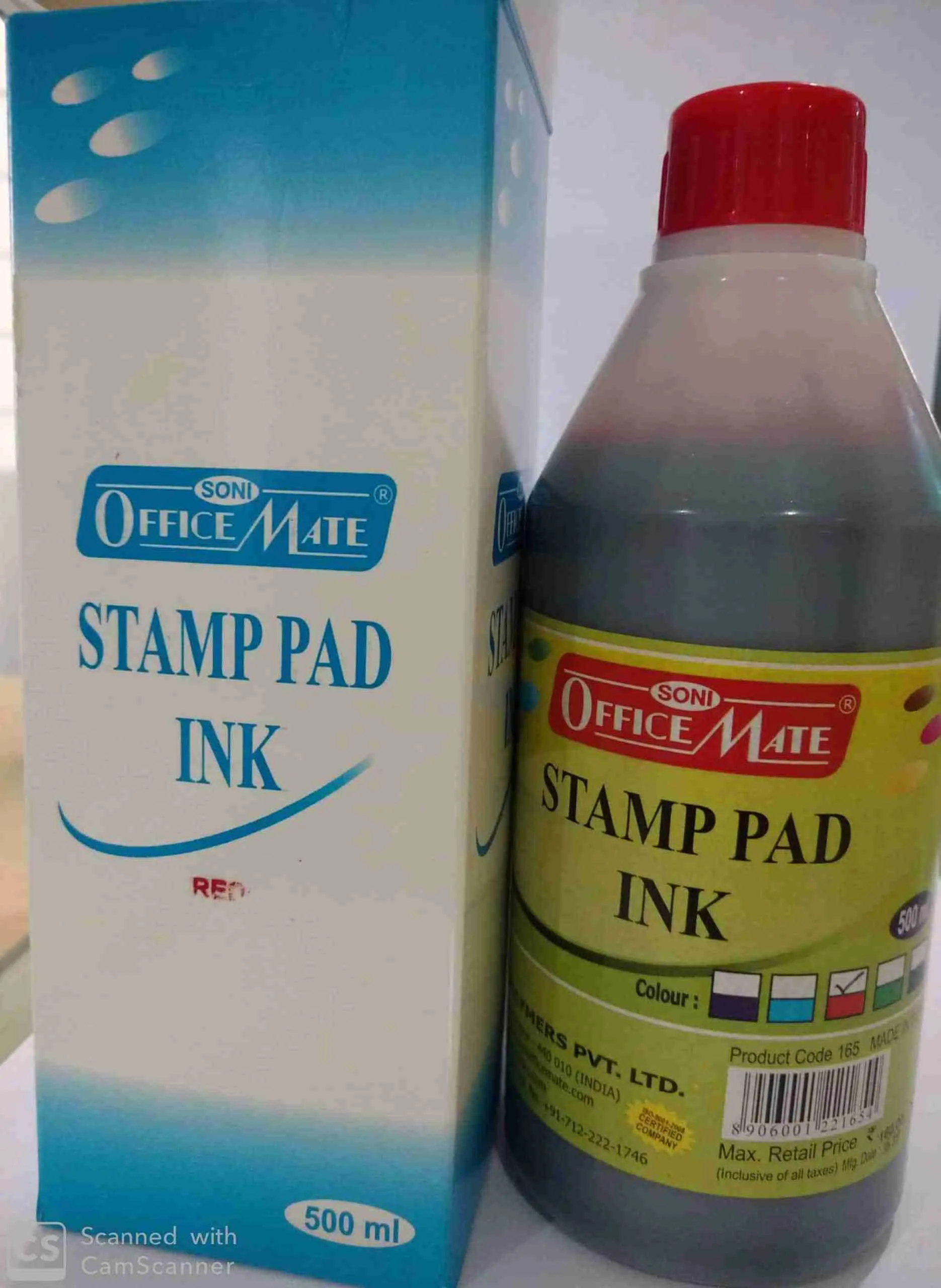 Stamp Pad Refill Ink 500 ml