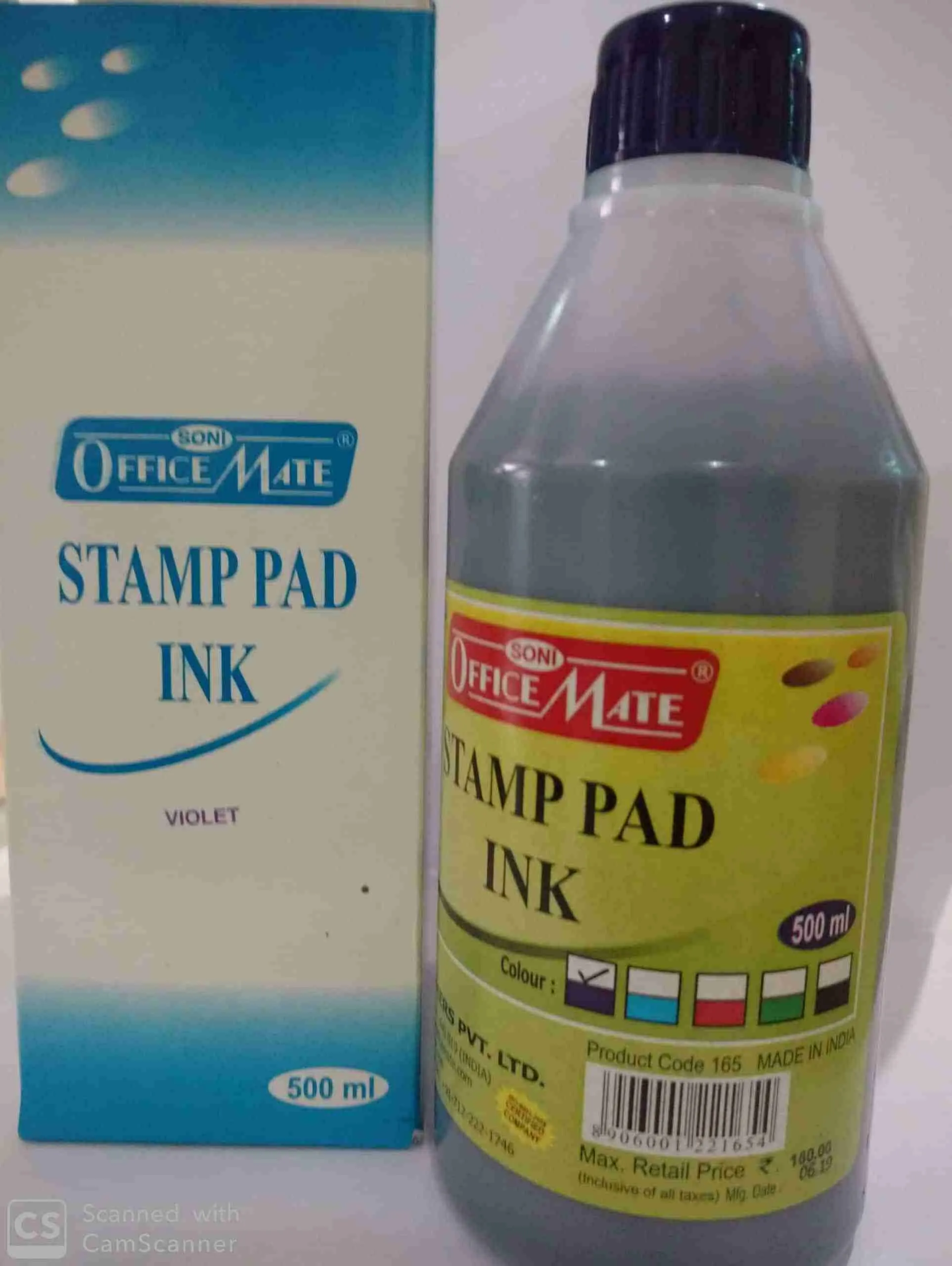 Stamp Pad Refill Ink Violet 500 ml