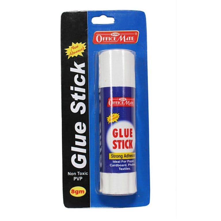 Soni Office Mate - Glue Stick 8g (Blister Packing), Pack of 10 pcs.