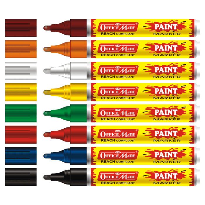 Paint Marker Special colors, Pack of 8 pcs in PP Box