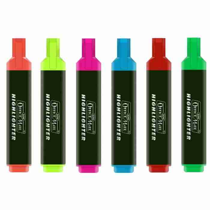 Highlighter in Pack of 6pcs PVC Pouch