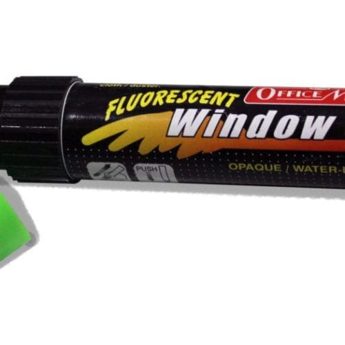 Soni Office Mate - Jumbo Fluorescent Window Marker, Pack of 6 pcs 1