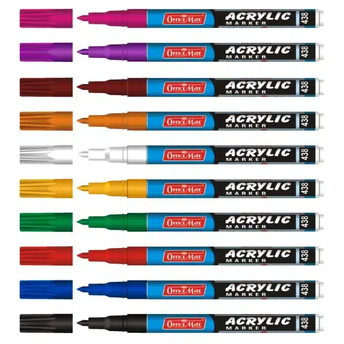 Fine Tip Acrylic Marker Pack of 10 pcs