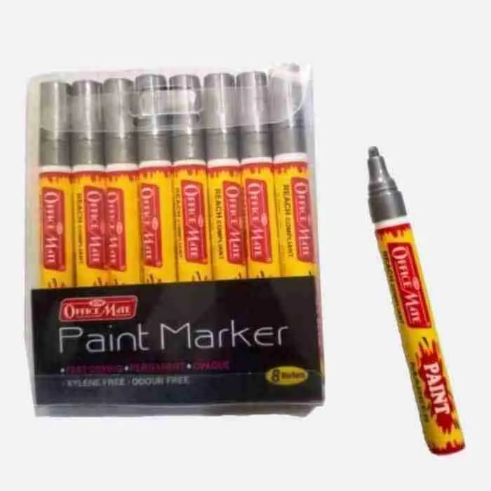 Paint Marker Silver - Pack of 8 pcs