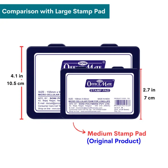 Stamp Pad - Violet, Long-Lasting Impressions, Quick-Drying Ink for Any Project - Image 10