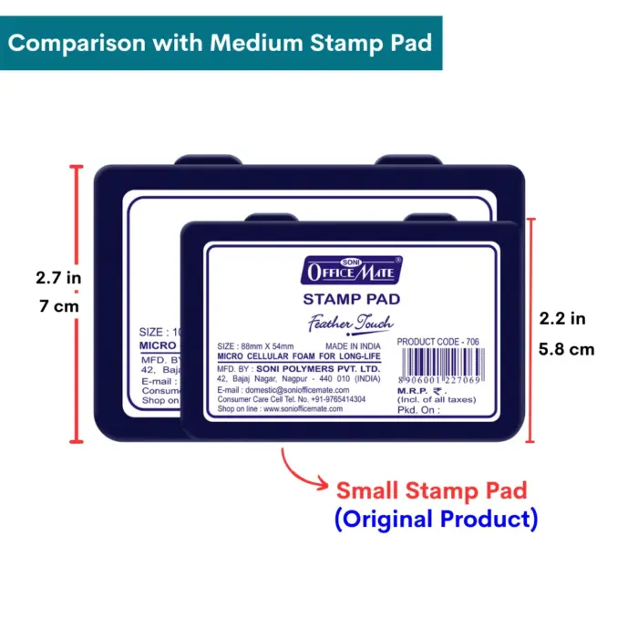 Stamp Pad - Violet, Long-Lasting Impressions, Quick-Drying Ink for Any Project - Image 7