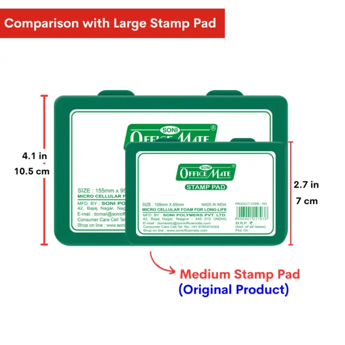 Stamp Pad - Green, Long-Lasting Impressions, Quick-Drying Ink for Any Project - Image 10