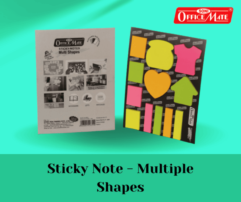 multi shape sticky notes