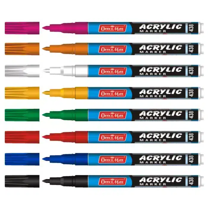 FINE TIP ACRYLIC MARKER PACK OF 8 PCS