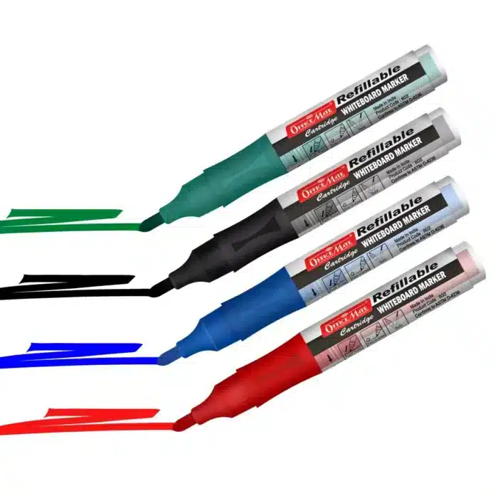 WHITEBOARD MARKER WITH REFILLABLE CARTRIDGE PACK OF 4 PCS