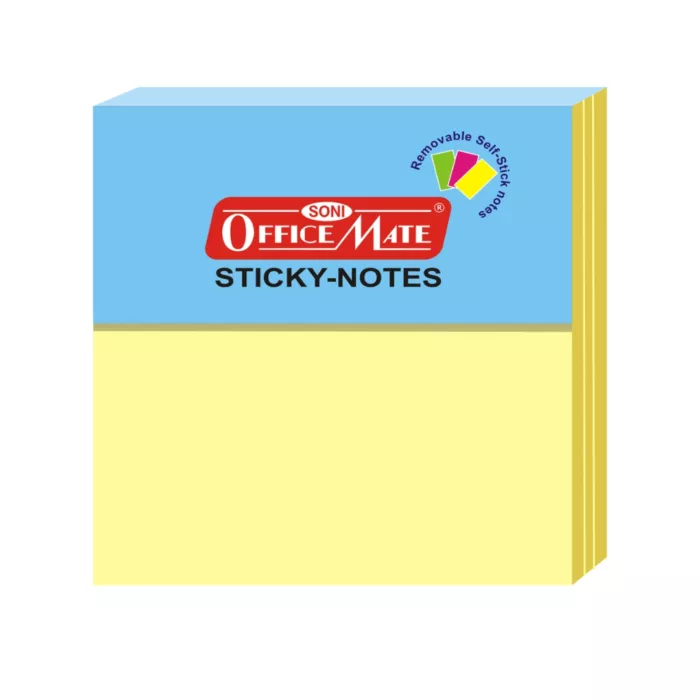 Soni Officemate Sticky Note Pads Pastel Paper 76 x 76  100 sheets - Pack of 1