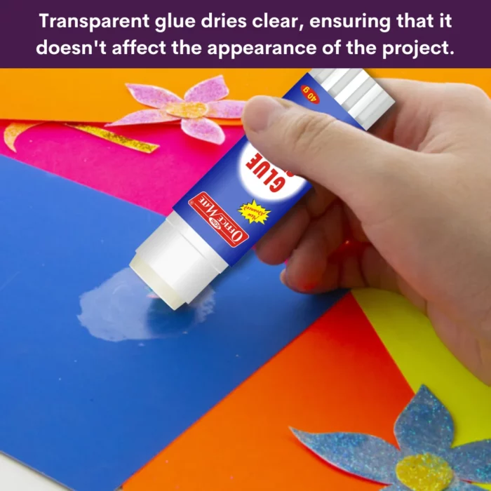 Glue Stick – 40gm,Superior Adhesion, Quick-Drying for School, Office, Crafts, and Home Projects