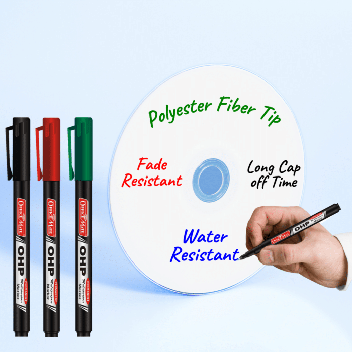 CD/DVD/OHP MARKER IN PACK OF 4 PCS