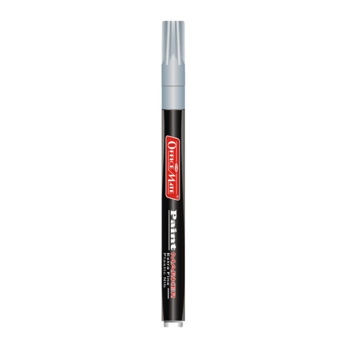 Fine Tip Paint Markers Pen with plastic nib 1pc silver