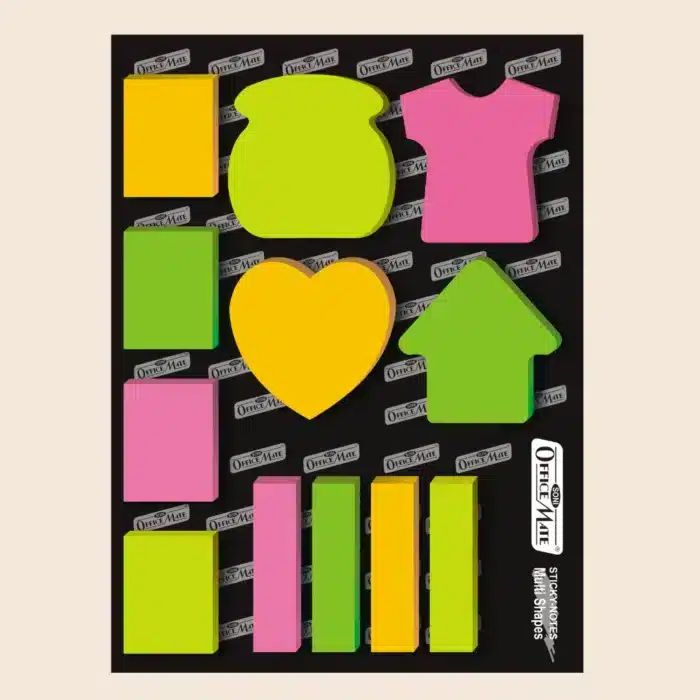 Sticky Note Multi Shapes and Multi-Colour