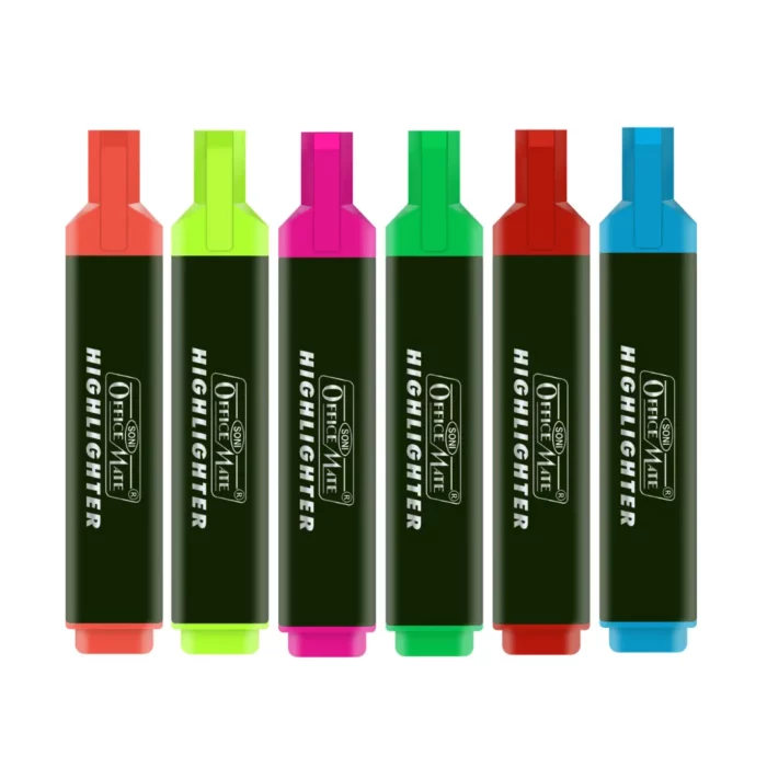 Highlighter in Pack of 6pcs PVC Pouch