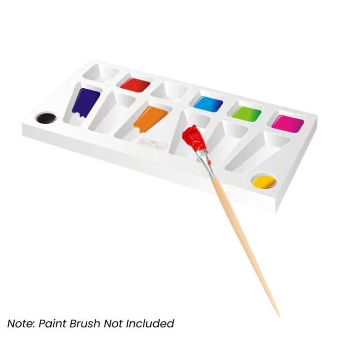 Color Mixing Palette (Pack of 1) Eco-Friendly, Variety of Wells, Easy to Clean