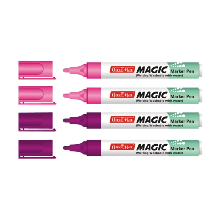 Magic Marker Pen (4pcs), Water-Washable, Bright Colours, Eco-Friendly