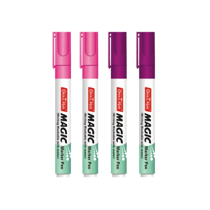 Magic Marker Pen (4pcs), Water-Washable, Bright Colours, Eco-Friendly