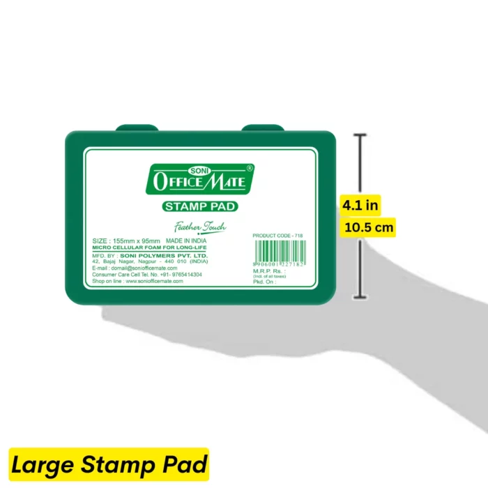 Stamp Pad - Green, Long-Lasting Impressions, Quick-Drying Ink for Any Project - Image 12