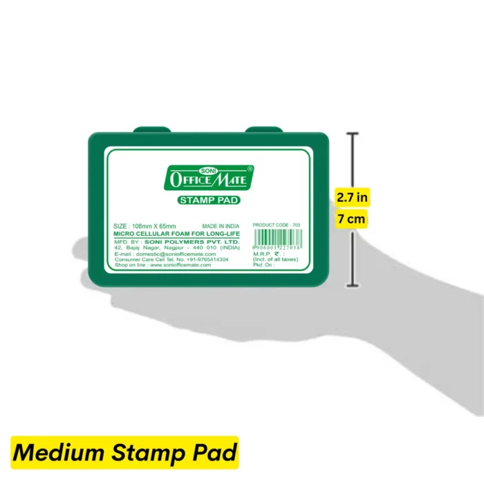 Stamp Pad - Green, Long-Lasting Impressions, Quick-Drying Ink for Any Project - Image 9