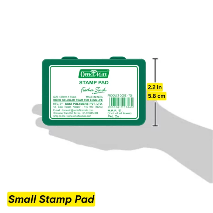 Stamp Pad - Green, Long-Lasting Impressions, Quick-Drying Ink for Any Project - Image 6